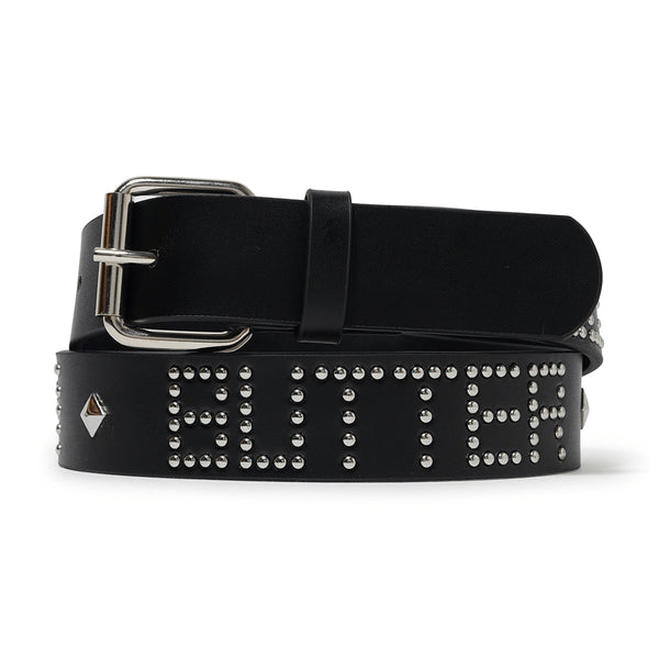 Butter Leather Studded Belt Ceinture - Black - Streetart.fr